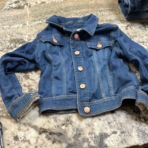 Soft stretchy denim jacket girls 10/12